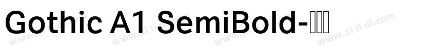 Gothic A1 SemiBold字体转换